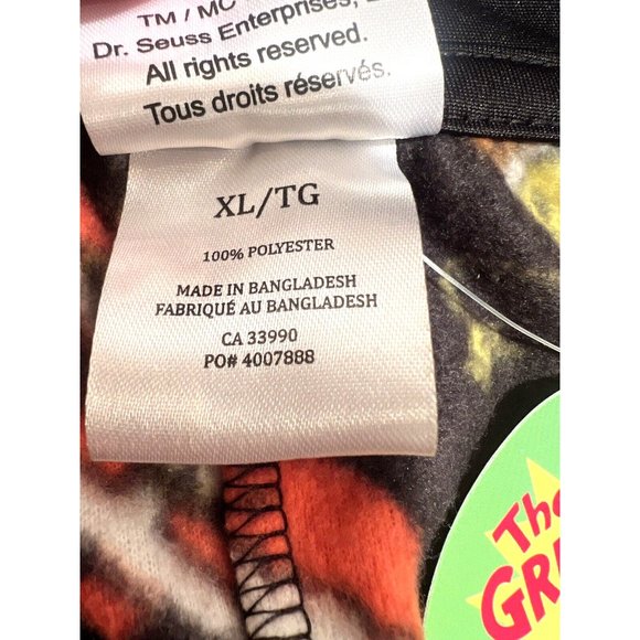 Christmas SpongeBob Squarepants PJs Comfy One Piece Black Loungewear w Hood NEW - Picture 14 of 14